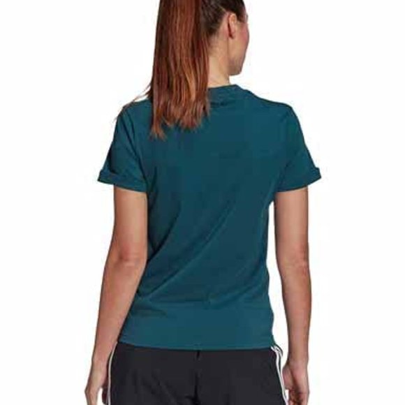 Adidas Farm Rio Floral Print Rolled-Up Short Sleeves Round Neck T-Shirt - Picture 3 of 4